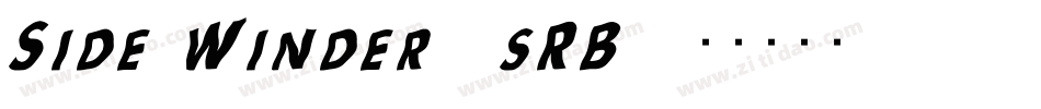 Side Winder (sRB)字体转换